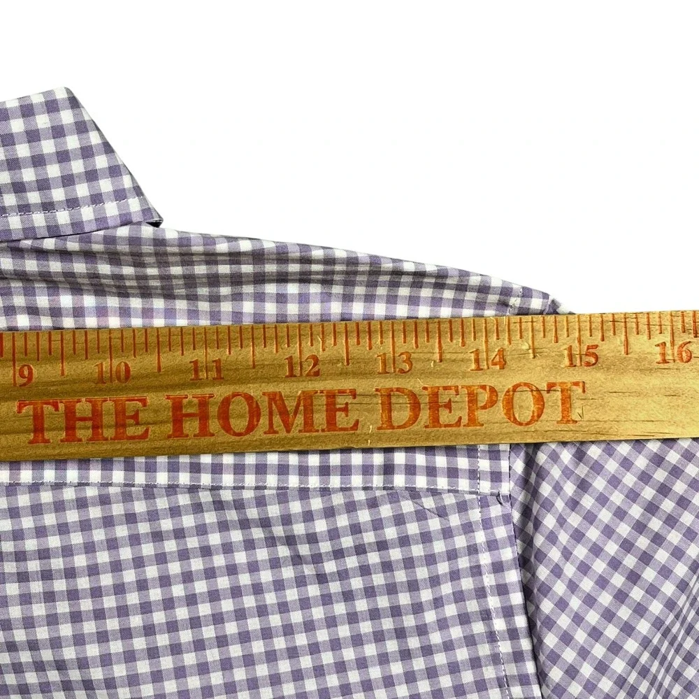 Ralph Lauren Natural Stretch Button Down Boy's‎ M (10-12) Gingham Check *Flaw